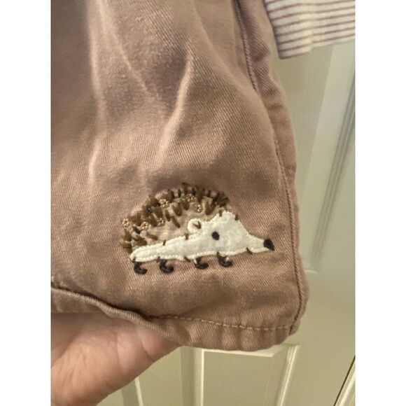 Next UK Girls Applique Woodland Animals Shortall Romper 2 Pc Set Size 2-3 years - Picture 11 of 12